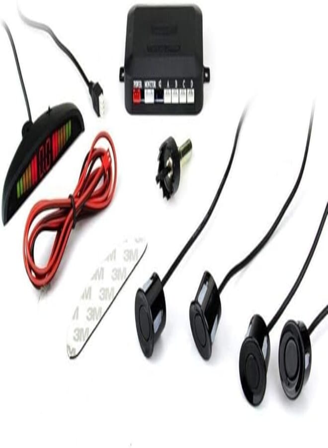 Esky LED Display Car Vehicle Reverse Backup Radar System with 4 Parking Sensors, 2724309965126